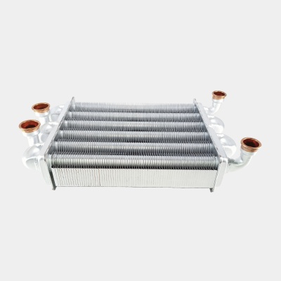 Теплообменник битермический L=225 (для Ariston Egis, Immergas Star)